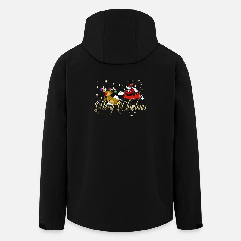 Merry Christmas - Men’s Recycled Softshell Jacket by Stanley/Stella - black