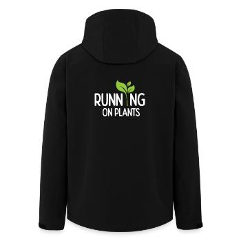 Courir sur les plantes - Veste softshell homme en polyester recyclé Stanley/Stella - noir - Dos - AI Model Male 185 light (185cm)