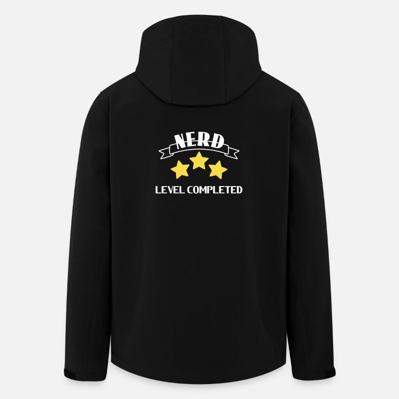 Nerd - Streber - Veste softshell homme en polyester recyclé Stanley/Stella - noir