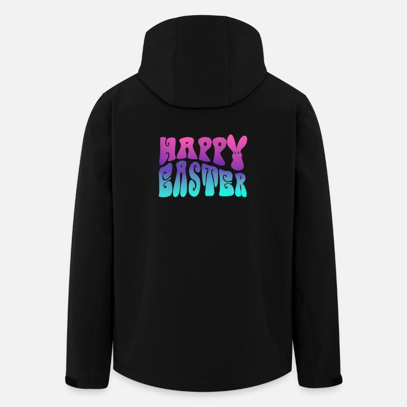 Happy Easter lettering - Men’s Recycled Softshell Jacket by Stanley/Stella - black