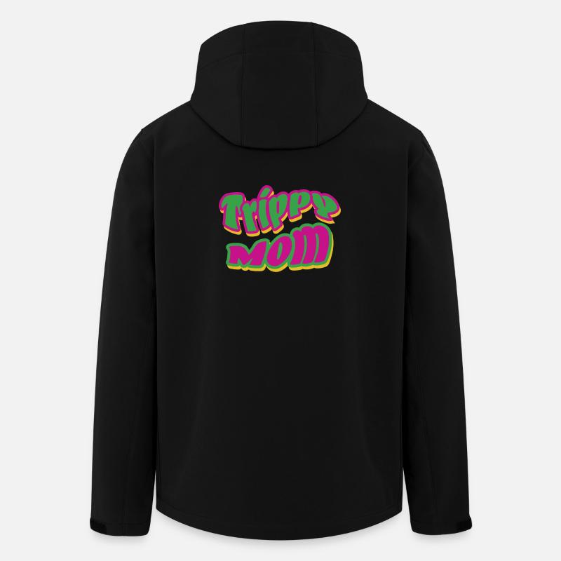 Trippy Mom 2 - Men’s Recycled Softshell Jacket by Stanley/Stella - black