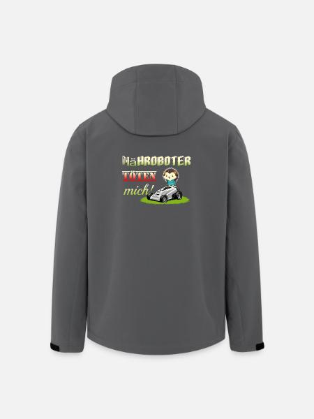 Robotic lawnmowers kill hedgehogs - Men’s Recycled Softshell Jacket by Stanley/Stella - black