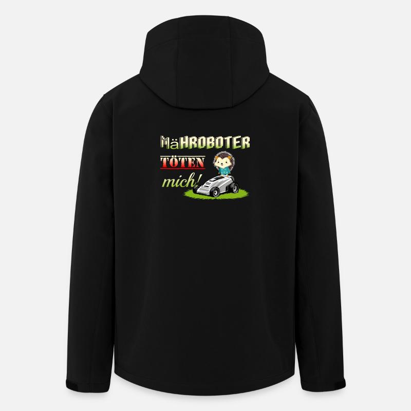 Robotic lawnmowers kill hedgehogs - Men’s Recycled Softshell Jacket by Stanley/Stella - black