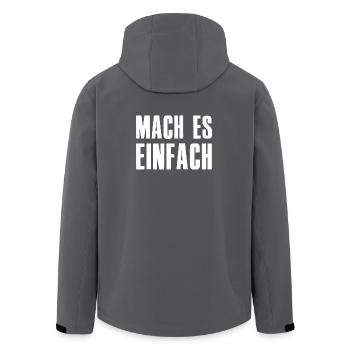 Facilitez-vous la vie Dire Fondateur Entrepreneur - Veste softshell homme en polyester recyclé Stanley/Stella - noir - Dos - AI Model Male 185 light (185cm)