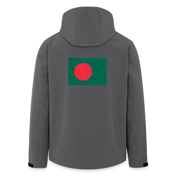 Drapeau du Bangladesh - Veste softshell homme en polyester recyclé Stanley/Stella - noir - Dos - AI Model Male 185 light (185cm)