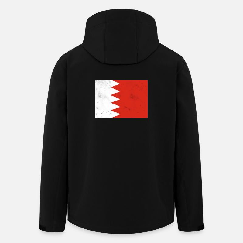 Drapeau de Bahreïn - Veste softshell homme en polyester recyclé Stanley/Stella - noir