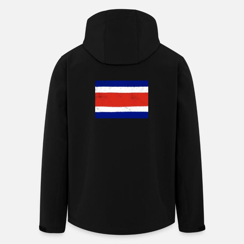 Flagge von Costa Rica - Recycelte Männer Softshell-Jacke von Stanley/Stella - Schwarz