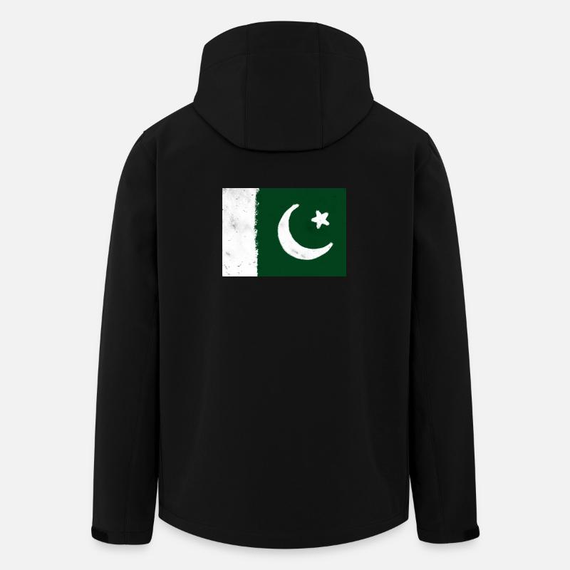 Flagge von Pakistan - Recycelte Männer Softshell-Jacke von Stanley/Stella - Schwarz