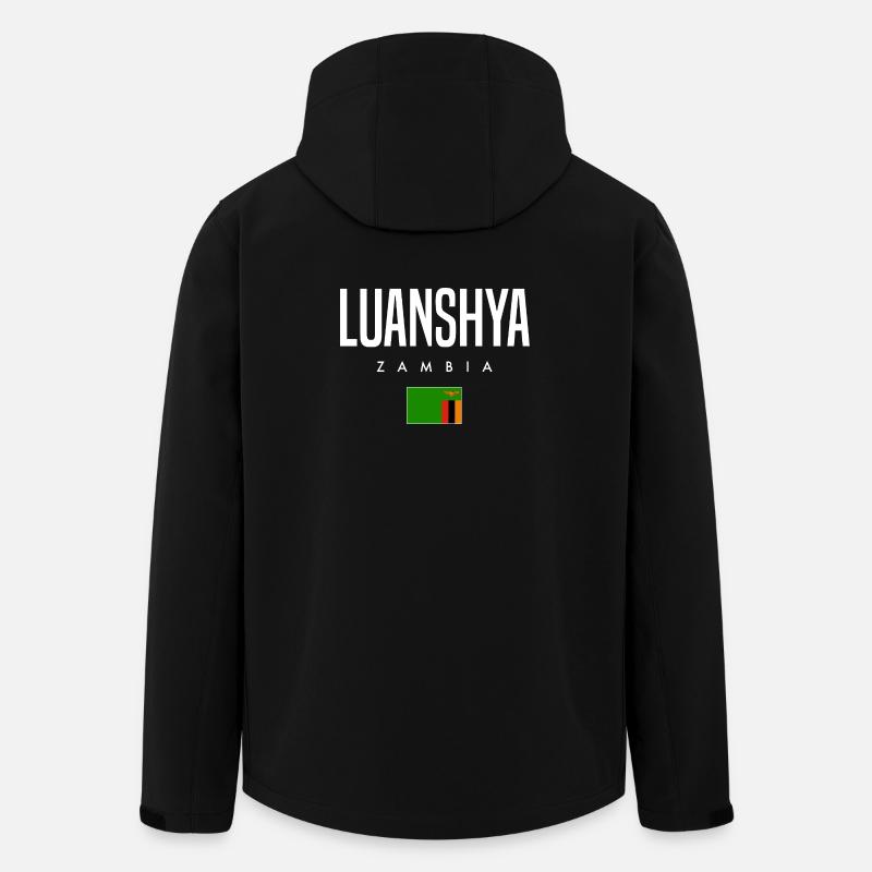 Luanshya, Zambie - Veste softshell homme en polyester recyclé Stanley/Stella - noir