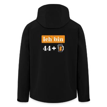 J’ai 44 ans plus bière 45e anniversaire - Veste softshell homme en polyester recyclé Stanley/Stella - noir - Dos - AI Model Male 185 light (185cm)