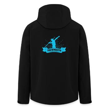 Track And Field Athletes Throwminator Athletic - Recycelte Männer Softshell-Jacke von Stanley/Stella - Schwarz - Hinten - AI Model Male 185 light (185cm)