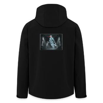 Fantôme numérique dans la maison hantée - Veste softshell homme en polyester recyclé Stanley/Stella - noir - Dos - AI Model Male 185 light (185cm)