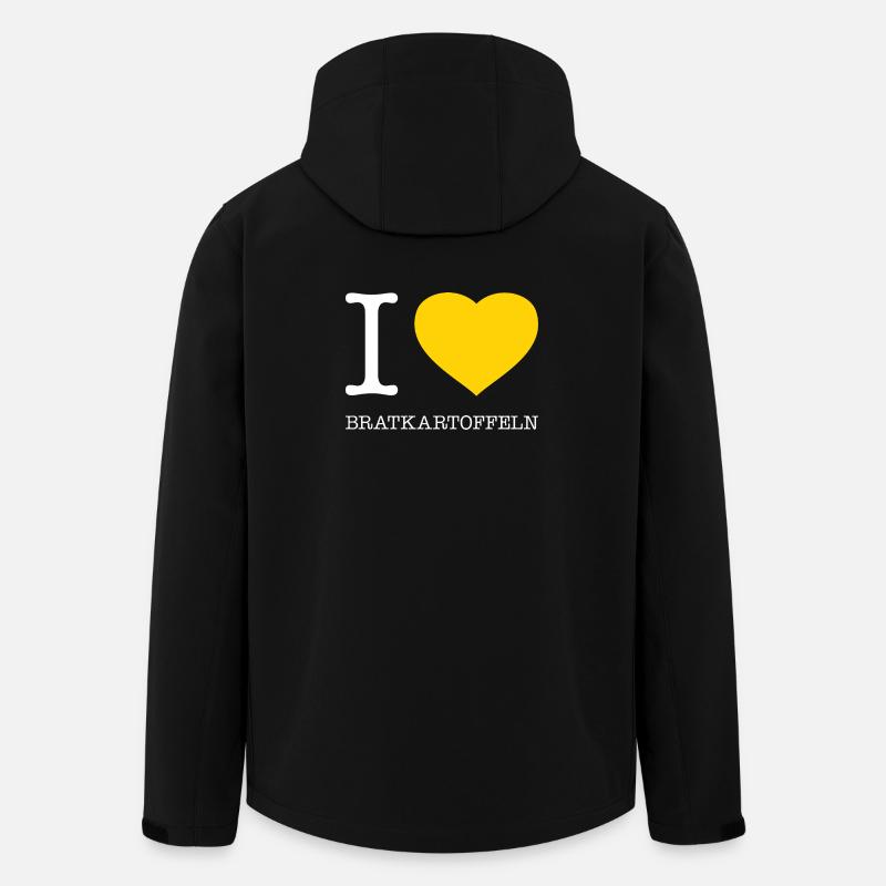 I love fried potatoes - Men’s Recycled Softshell Jacket by Stanley/Stella - black