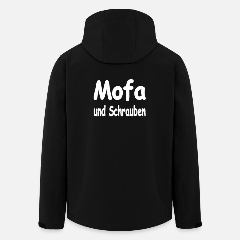 Mofa - Recycelte Männer Softshell-Jacke von Stanley/Stella - Schwarz
