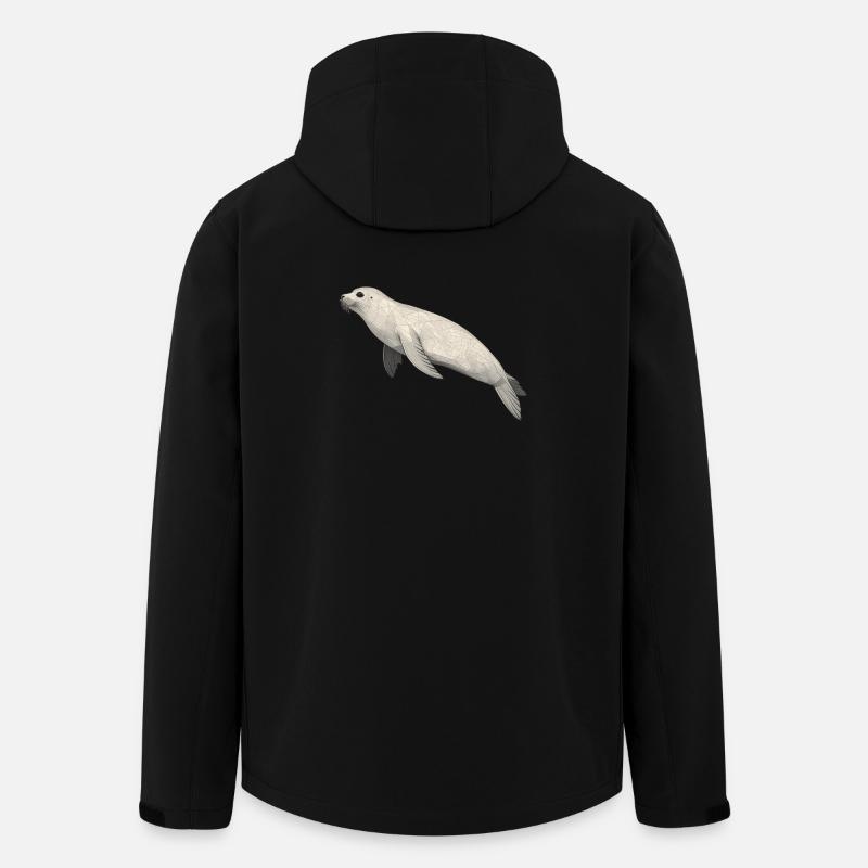 Geometrisches Siegel - Recycelte Männer Softshell-Jacke von Stanley/Stella - Schwarz