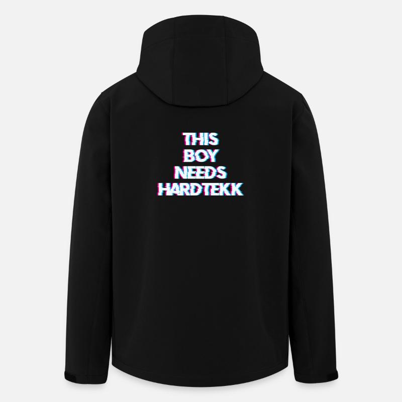 Hardtekk Tekk - Recycelte Männer Softshell-Jacke von Stanley/Stella - Schwarz
