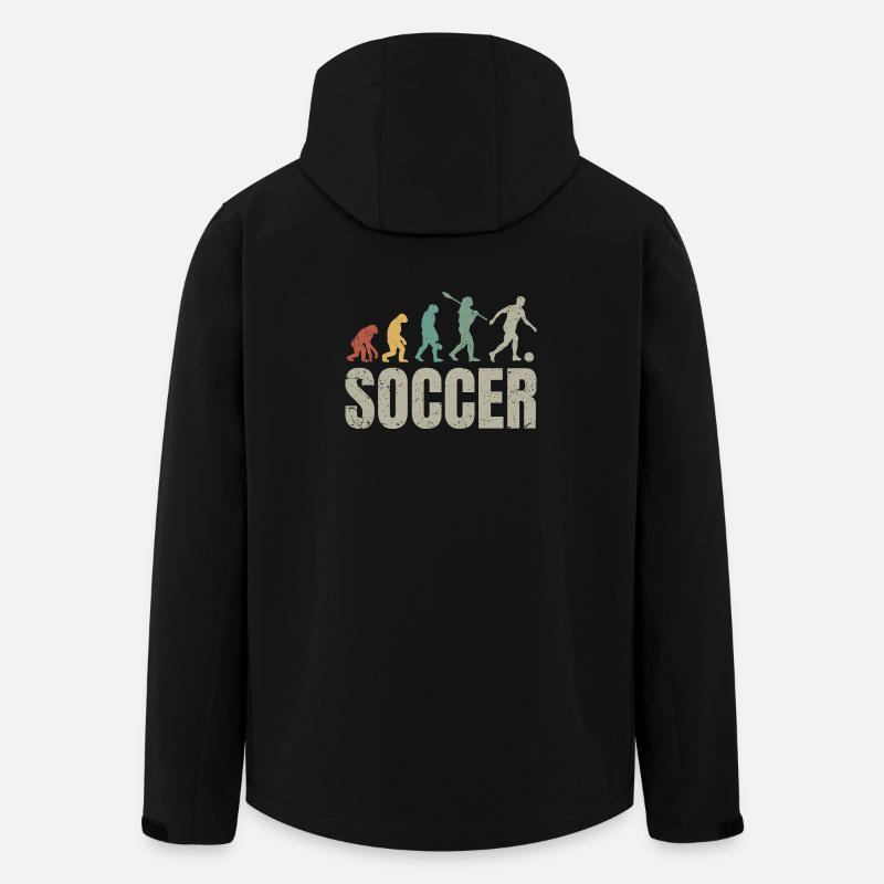 Football Evolution | Soccer Evolution - Men’s Recycled Softshell Jacket by Stanley/Stella - black