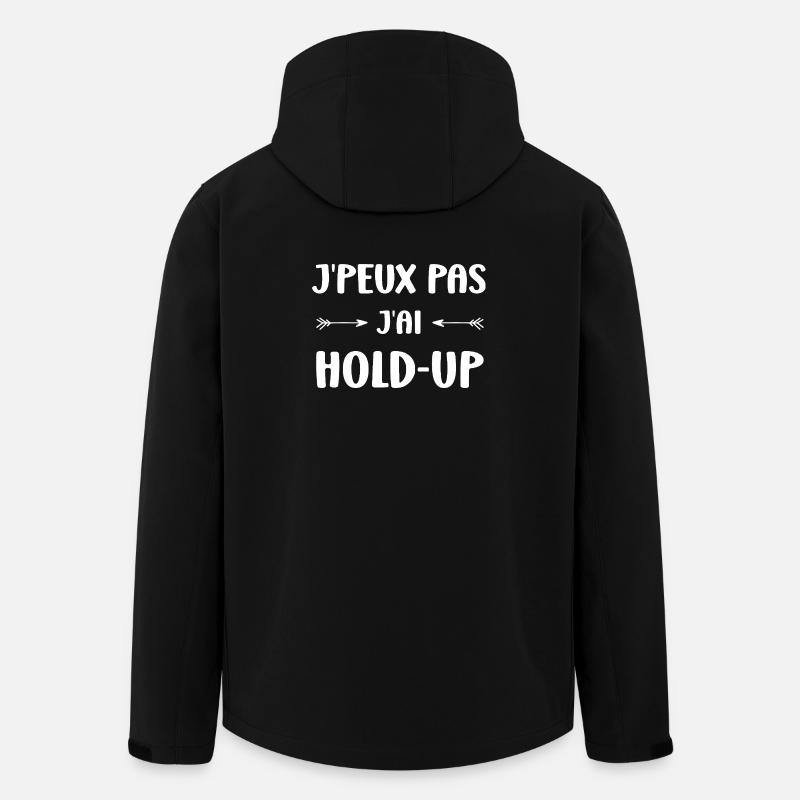 J'peux pas j'ai hold-up - Veste softshell homme en polyester recyclé Stanley/Stella - noir