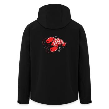 Hummer Meeresfrüchte Maine Lobster Languste - Recycelte Männer Softshell-Jacke von Stanley/Stella - Schwarz - Hinten - AI Model Male 185 light (185cm)