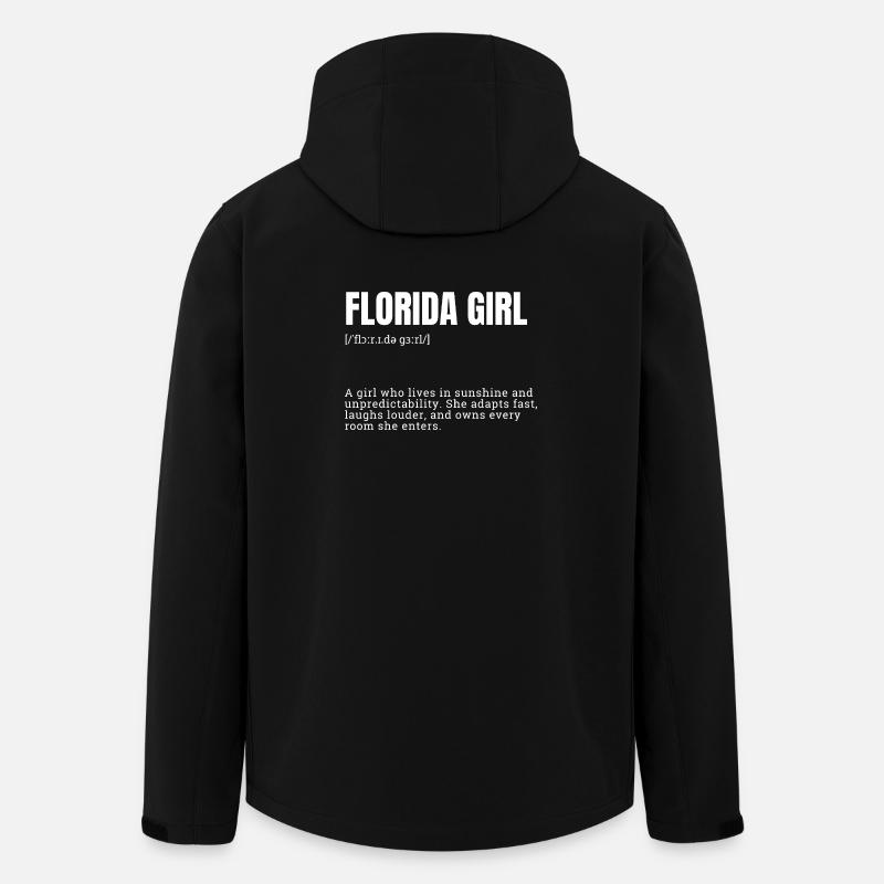 Florida Girl Sunshine Dynamics - Men’s Recycled Softshell Jacket by Stanley/Stella - black