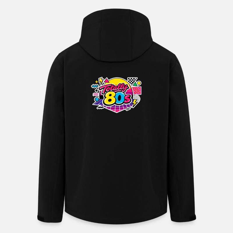 totally 80s - Recycelte Männer Softshell-Jacke von Stanley/Stella - Schwarz