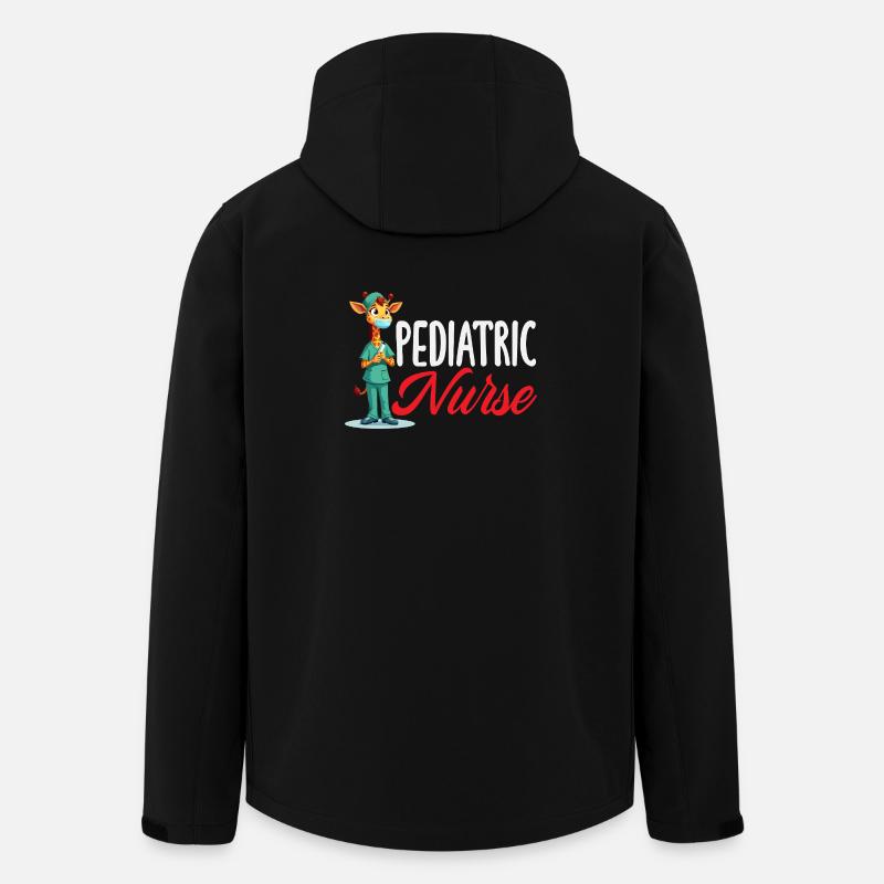 Pediatric Nurse Giraffe Medicine - Men’s Recycled Softshell Jacket by Stanley/Stella - black