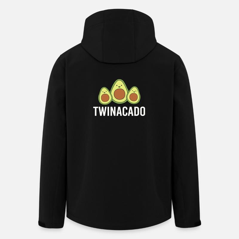 Twin Mom Twins Mom Gift - Men’s Recycled Softshell Jacket by Stanley/Stella - black