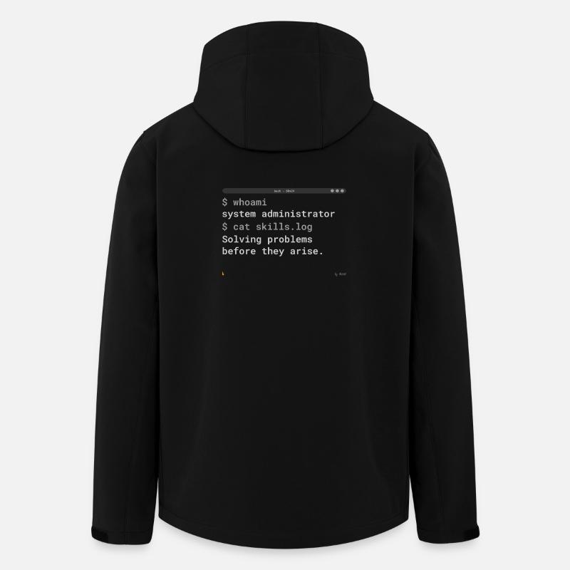System Administrator Terminal Shirt - Recycelte Männer Softshell-Jacke von Stanley/Stella - Schwarz