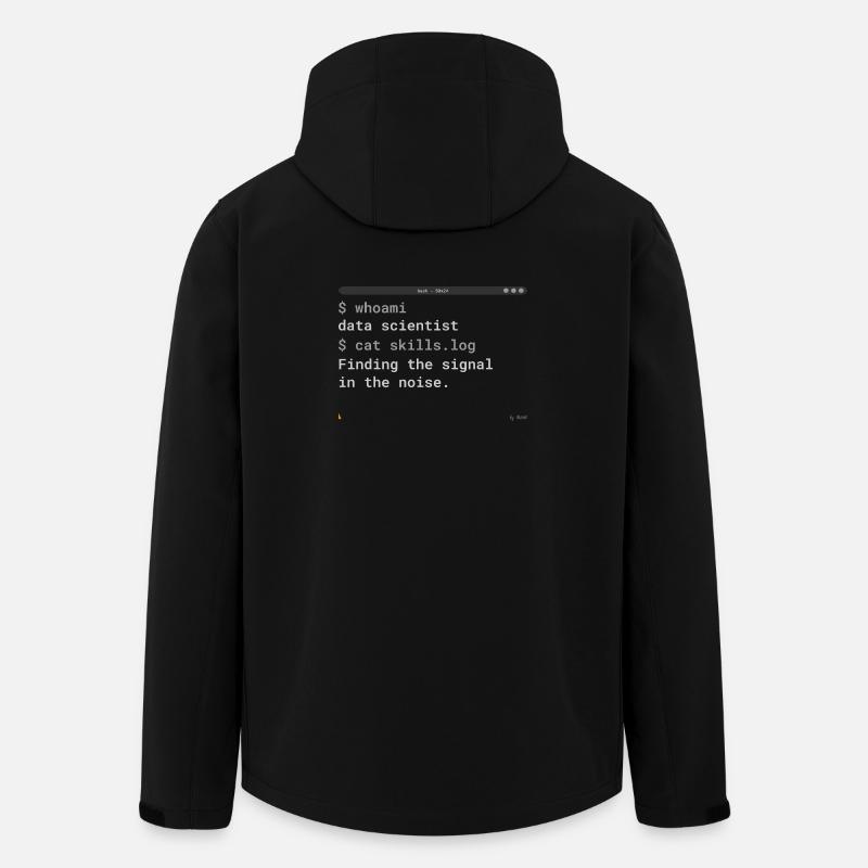 Data Scientist - Terminal Design Shirt - Recycelte Männer Softshell-Jacke von Stanley/Stella - Schwarz