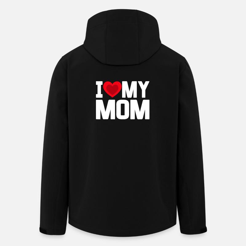 J’aime ma mère - Veste softshell homme en polyester recyclé Stanley/Stella - noir