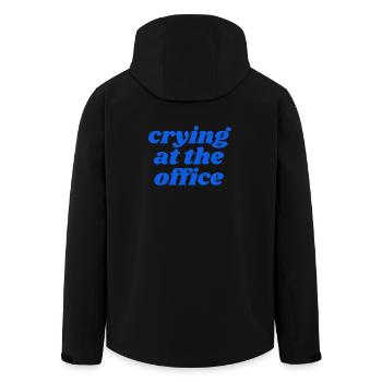 crying at the office - Recycelte Männer Softshell-Jacke von Stanley/Stella - Schwarz - Hinten - AI Model Male 185 light (185cm)