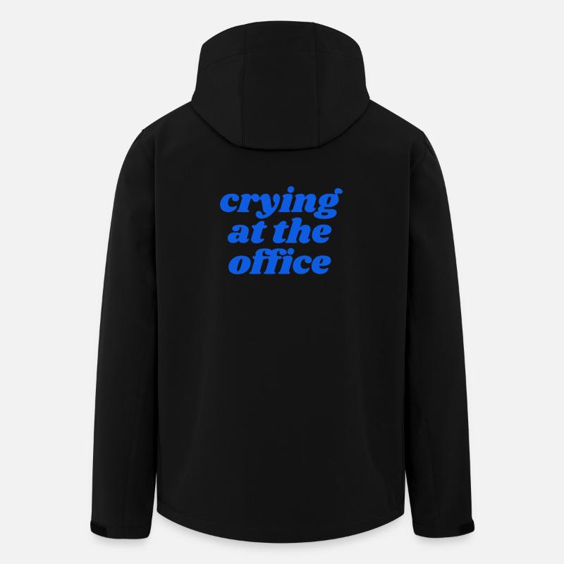 crying at the office - Men’s Recycled Softshell Jacket by Stanley/Stella - black