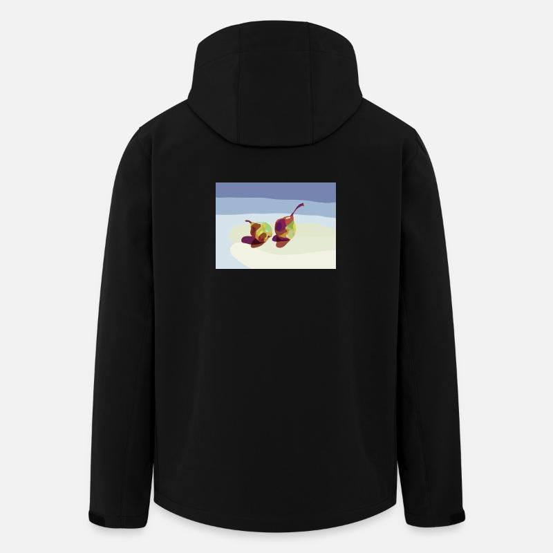 Abstrakte Birnen am Strand - Recycelte Männer Softshell-Jacke von Stanley/Stella - Schwarz