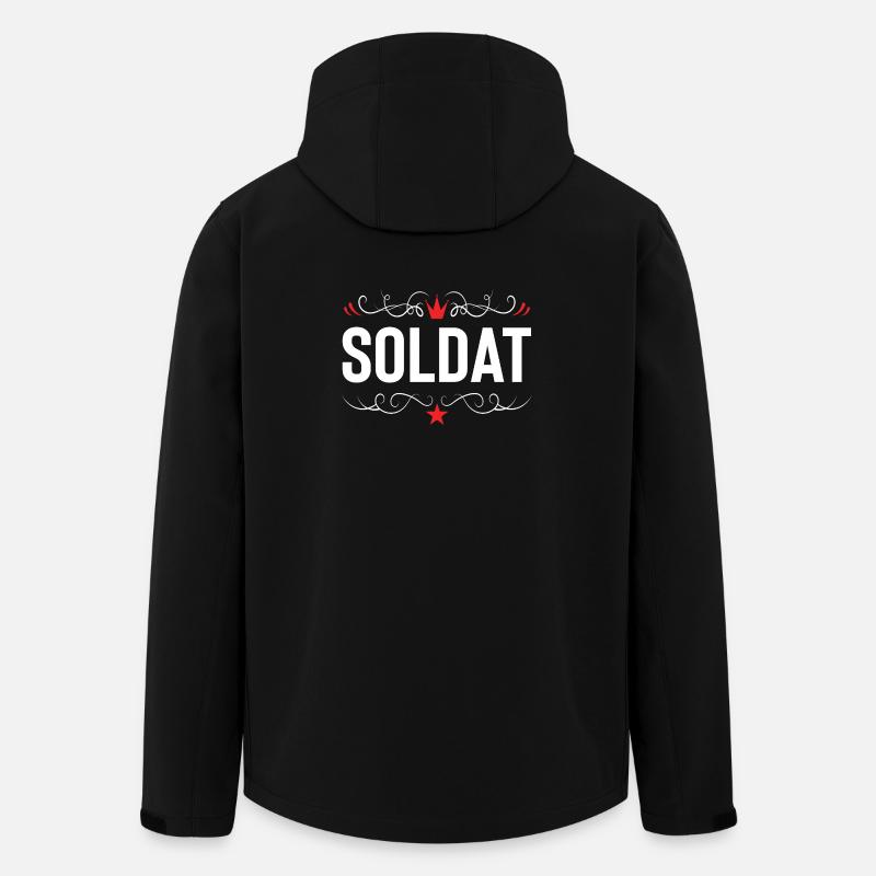 Soldier Profession - Men’s Recycled Softshell Jacket by Stanley/Stella - black
