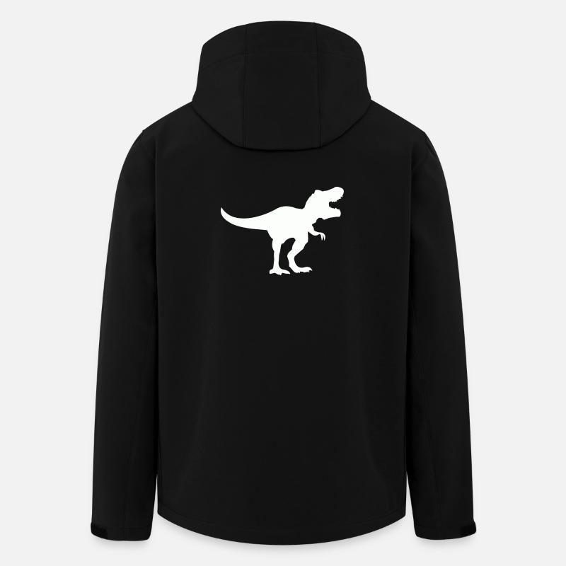 dinosaurier_trex - Veste softshell homme en polyester recyclé Stanley/Stella - noir
