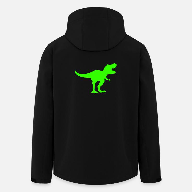 Silhouette de Dino Rex Vert - Veste softshell homme en polyester recyclé Stanley/Stella - noir