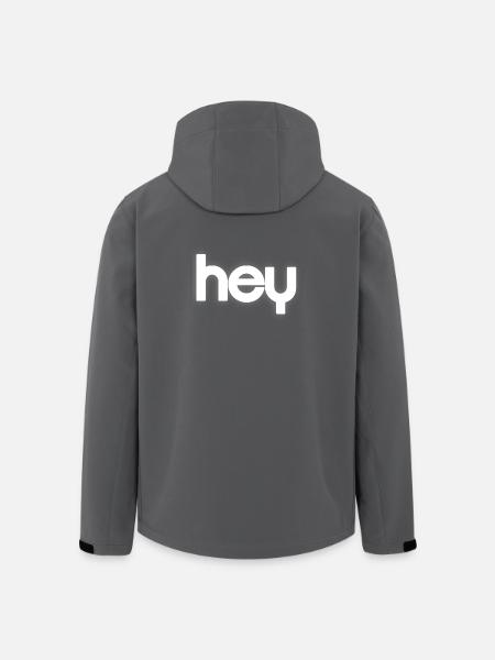 HEY Cloudline Abstract Banner - Men’s Recycled Softshell Jacket by Stanley/Stella - black