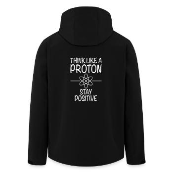 PENSER COMME UN PROTON - Restez positif - Veste softshell homme en polyester recyclé Stanley/Stella - noir - Dos - AI Model Male 185 light (185cm)