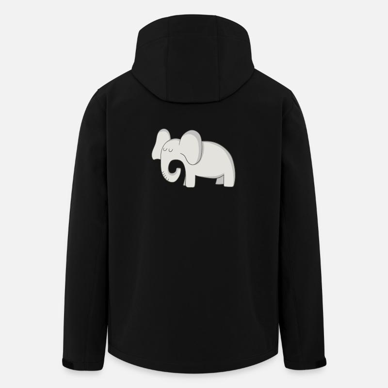 Eléphant - Veste softshell homme en polyester recyclé Stanley/Stella - noir