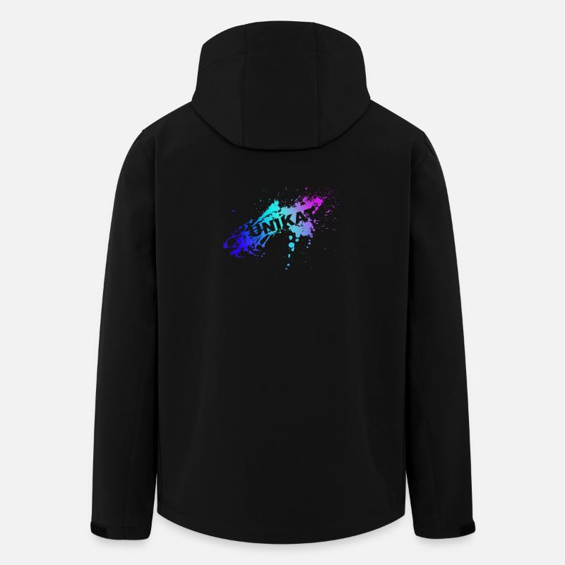 UNIKAT - Recycelte Männer Softshell-Jacke von Stanley/Stella - Schwarz