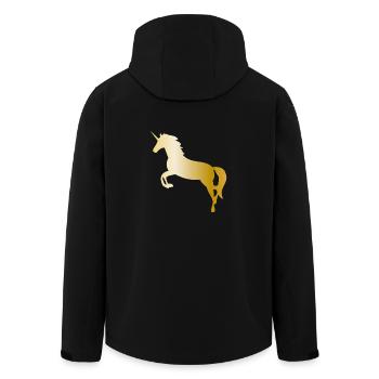 Licorne - Veste softshell homme en polyester recyclé Stanley/Stella - noir - Dos - AI Model Male 185 light (185cm)