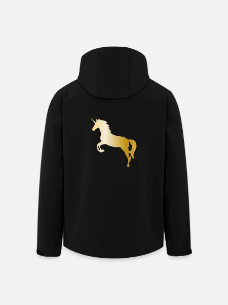 unicorn - Men’s Recycled Softshell Jacket by Stanley/Stella - black