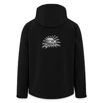 Classic Car - Recycelte Männer Softshell-Jacke von Stanley/Stella - Schwarz - Hinten - AI Model Male 185 light (185cm)