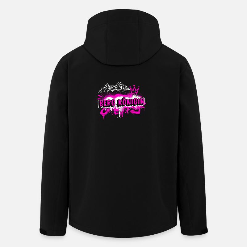Graffitti psd Berg königin2 - Recycelte Männer Softshell-Jacke von Stanley/Stella - Schwarz