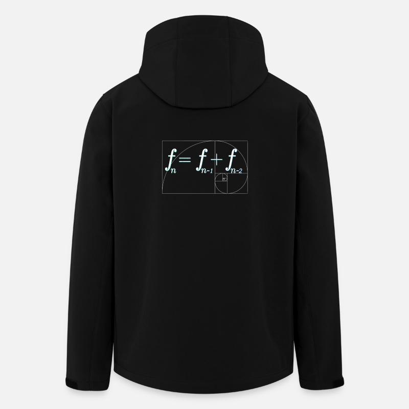 Séquence de Fibonacci - Veste softshell homme en polyester recyclé Stanley/Stella - noir