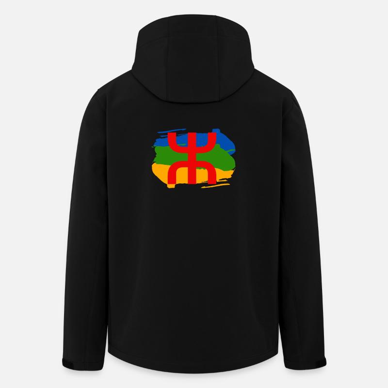 Amazigh Tshirt - Veste softshell homme en polyester recyclé Stanley/Stella - noir