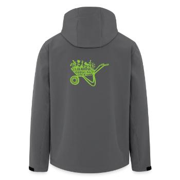 Un beau jardin est une œuvre de cœur - Veste softshell homme en polyester recyclé Stanley/Stella - noir - Dos - AI Model Male 185 light (185cm)