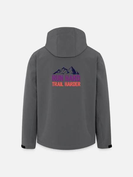 Run Hard. Trail Harder. - Men’s Recycled Softshell Jacket by Stanley/Stella - black