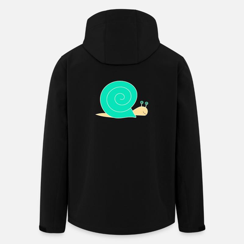 Schnecke - Recycelte Männer Softshell-Jacke von Stanley/Stella - Schwarz