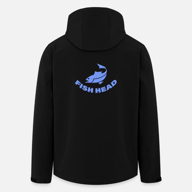 FISH HEAD - Recycelte Männer Softshell-Jacke von Stanley/Stella - Schwarz